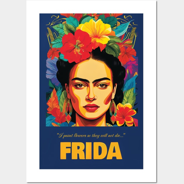 Frida Kahlo, poster Wall Art by BokeeLee